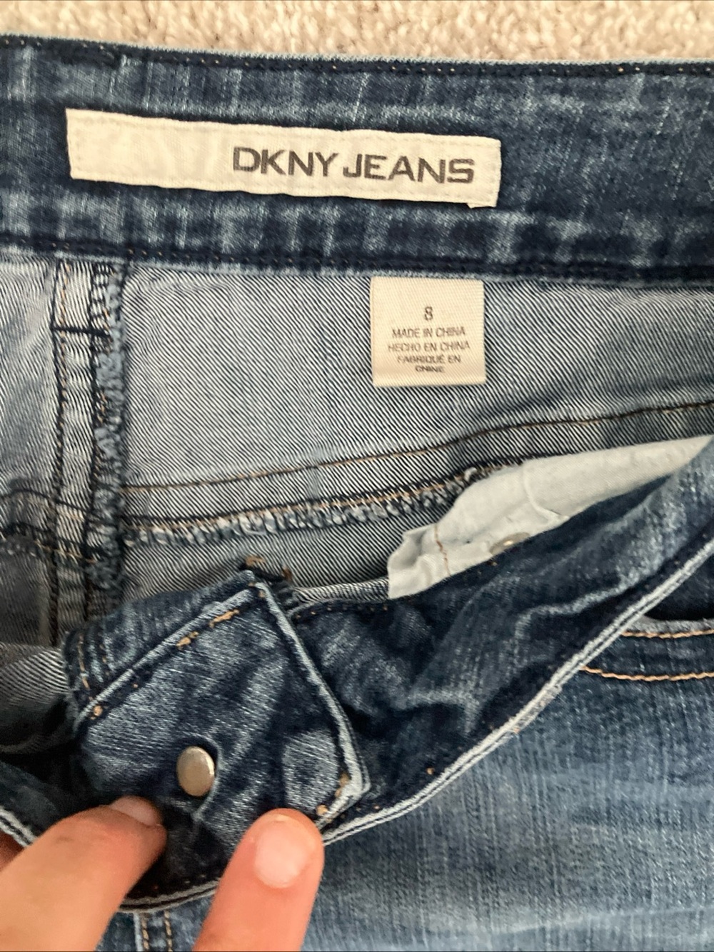 DKNY JEANS Bootcut Dark Wash Denim - Picture 3 of 3